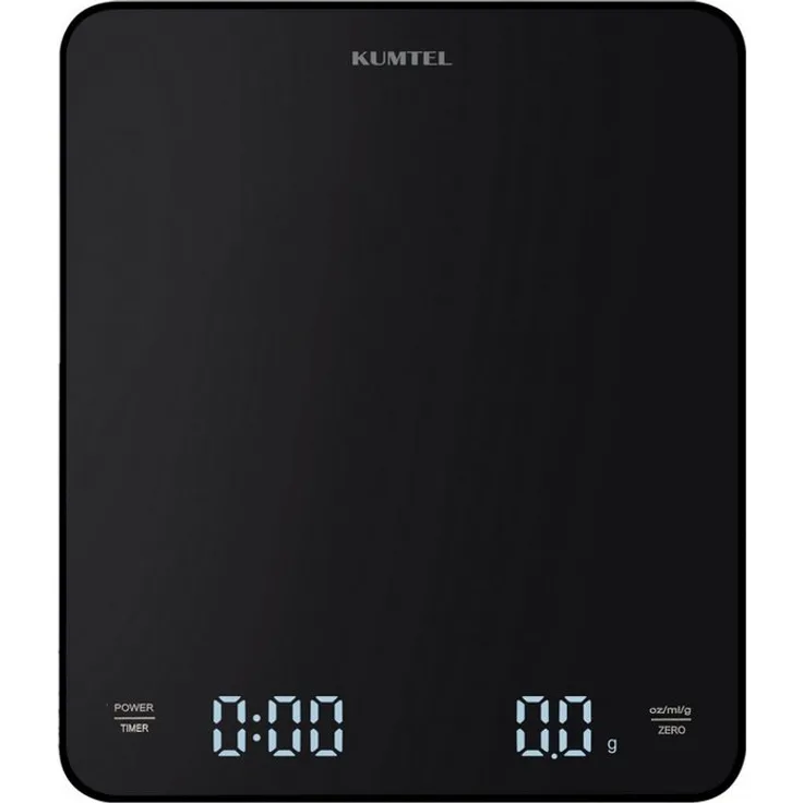 Opviq Küchenwaage HV60-02, Digitale Küchenwaage mit Tara-Funktion, schwarz, max. 3 kg, 0.1 g Teilung