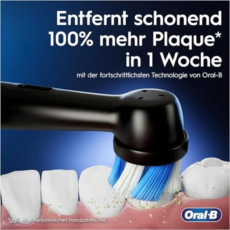 Oral-B iO 4N Elektrische Zahnbürste, oszillierend und vibrierend, mit 1 Bürstenkopf, Bluetooth, schwarz – Bild 2