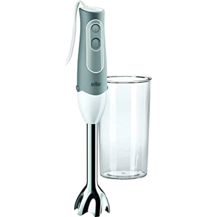Braun Household MQ 500 Soup Stabmixer, 600W, Edelstahl rostfrei, weiß, grau – Bild 2