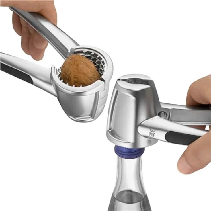 WMF Nussknacker/Flaschenöffner, Edelstahl 18/10 rostfrei, spülmaschinenfest, mit rutschfesten Griffen und federbelastetem Design – Bild 2