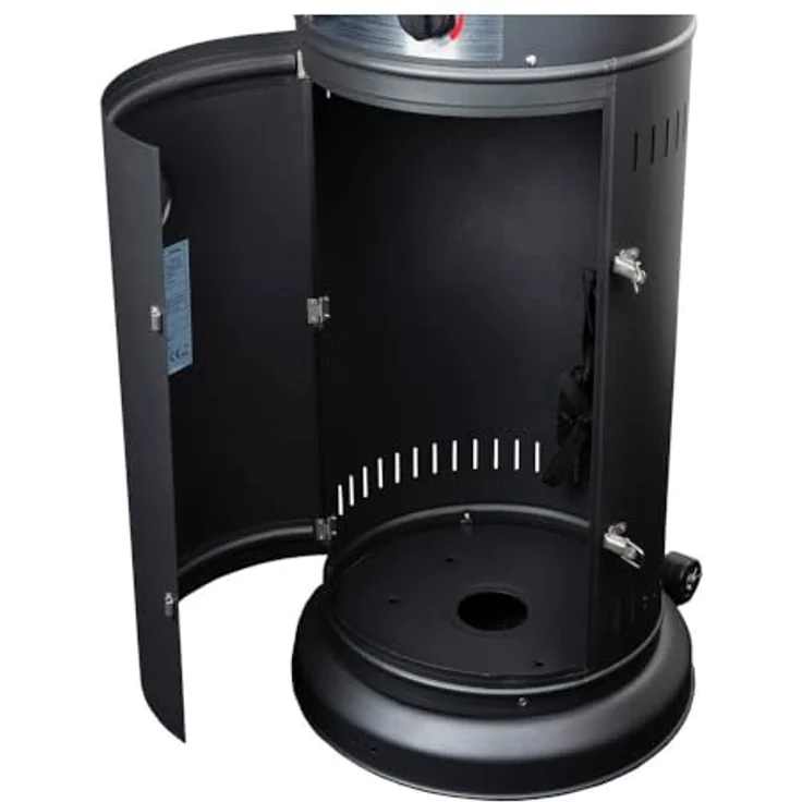 Eurom Terrassenheizer Gas 360° Flammenblick mit 11 kW Leistung | Outdoor Heizpilz für Garten, Balkon, Terrasse & Camping mit Bodenrollen & stufenloser Regulierung | Heizstrahler, Gasheizstrahler – Bild 5