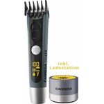 Carrera® Akku Bartschneider No 623 inkl. Ladestation, Graphite Grey / Titanium, LED-Display, Lithium-Akku, Vario-Aufsteckkamm, USB-Ladung