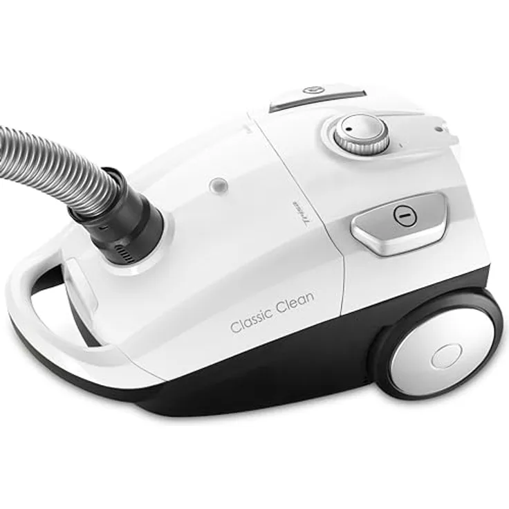 Trisa Classic Clean T6670 Bodenstaubsauger, mit Beutel, 700 Watt, 9 m Aktionsradius, weiß
