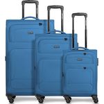 SMARTBOX Weichgepäck Koffer-Set 3-teilig für Damen & Herren | Leichte & stabile Reise-Trolleys, hochwertiges Softcase, 4 Rollen & Zahlenschloss | Erweiterbar mit Dehnfalten (Edition 04)