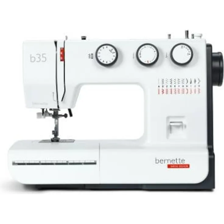Bernette Nähmaschine Bernette b35, mechanisch mit 23 Stichen und automatischem Knopfloch, inkl. 7 Nähfüßen