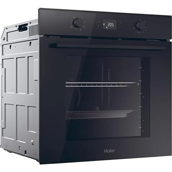 Haier ID SERIE 2 H6 ID2P3T1HTB Einbau-Backofen in Schwarz, A+, 78 Liter, 9 Funktionen, Umluft Beheizung mit Grill, Hydrolyse-Reinigung, Teleskopauszug – Bild 3