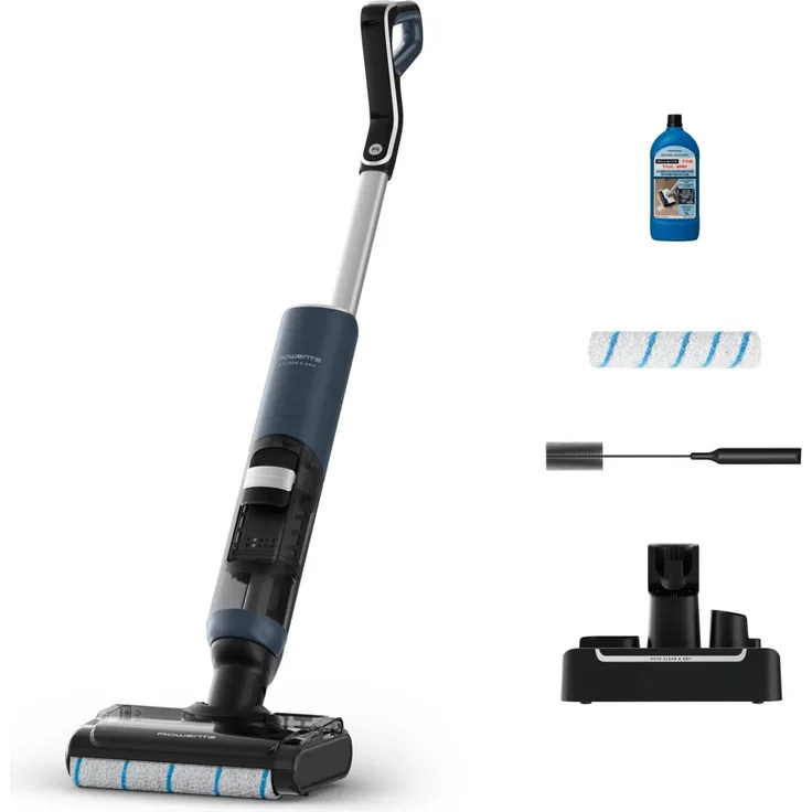 Rowenta X-Clean 5 Pro, Stehender Staubsauger mit 2-in-1-Funktion, 200W, selbstfahrender Walze, blau