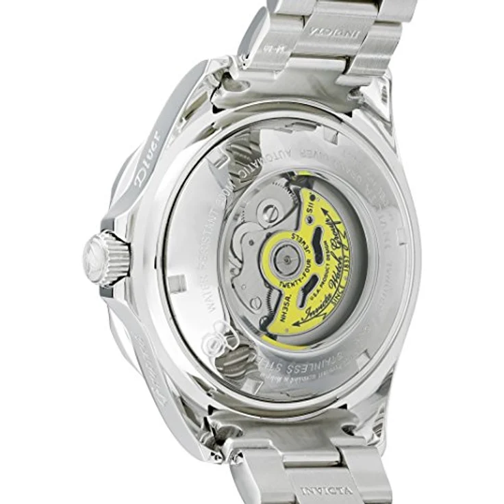 Invicta Pro Diver Automatikuhr für Herren, Edelstahlgehäuse 47mm, schwarzes Zifferblatt, 30 bar wasserdicht, 2 Jahre Garantie – Bild 2