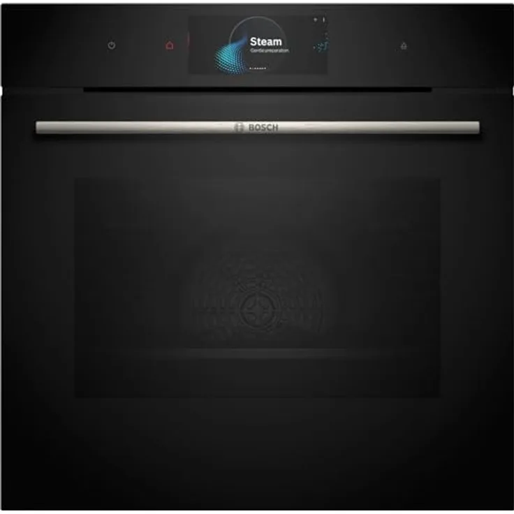 Bosch Serie 8 HRG7784B1, Elektroofen mit 71 l Fassungsvermögen, hydrolytisch + pyrolytisch, Medium