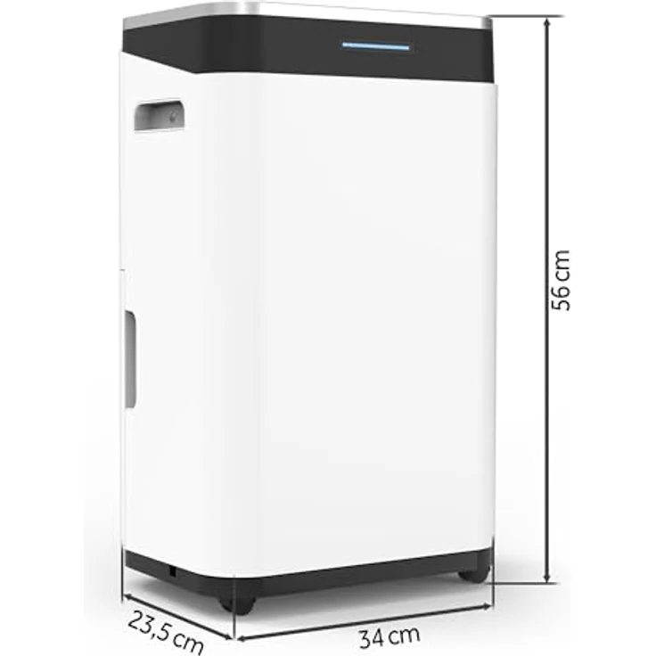 Berdsen BD-533, Kompressor-Luftentfeuchter mit Hygrostat, 25 l/24 h, WLAN-Steuerung, weiß – Bild 2