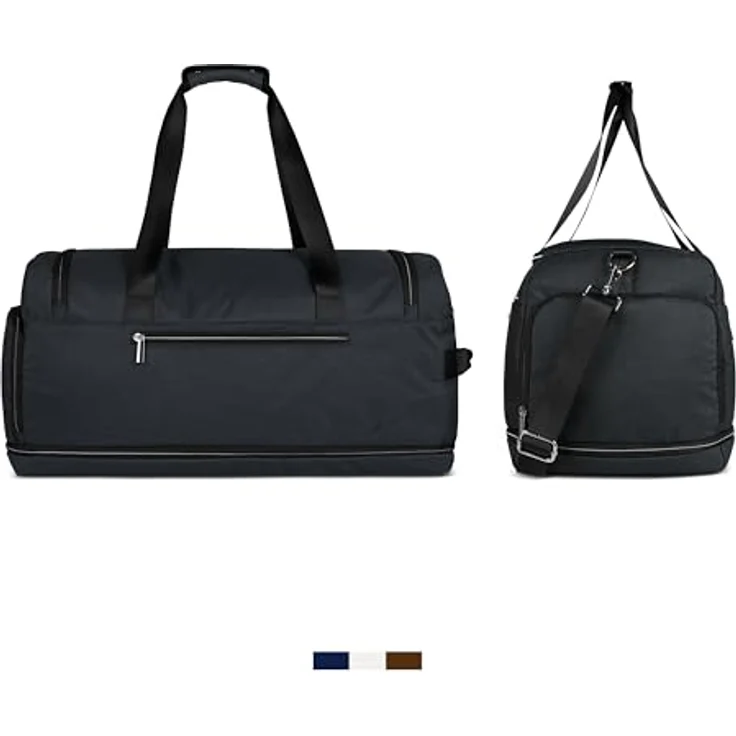 bugatti Sera Weekender Reisetasche 58 cm, anthrazit, 100% Polyester, ideal für Reisen – Bild 3