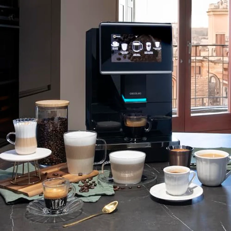 Cecotec Cremmaet Touch OCS, Superautomatischer Kaffeevollautomat mit 19 Bar Pumpe, 7-Zoll-Touchscreen und 400 g Kaffeebohnenreservoir – Bild 2