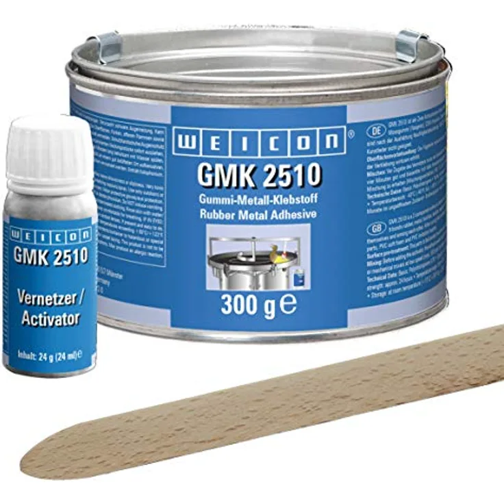 WEICON GMK 2510 Kontaktklebstoff 324 g haftstarker 2-Komponenten Kleber schwarz