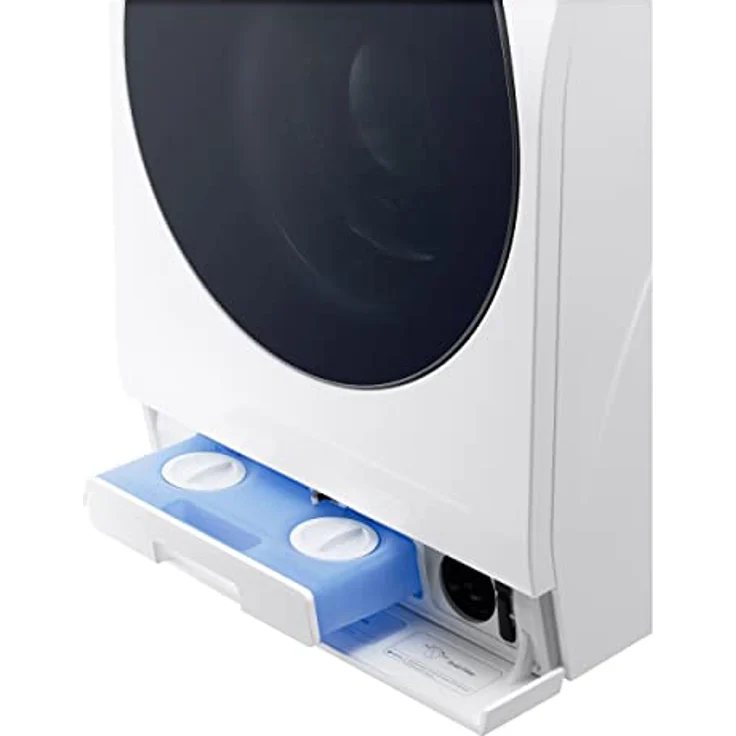 LG SIGNATURE LSWD100X, Klasse A, Waschtrockner 12 - 7 kg, 1550 U/min, 4-fach Klasse A, AI Direct Drive, Wärmepumpen Waschtrockner, Automatisches Dosiersystem, Steam-Funktion, 60 x 67.5 x 85 cm ꟷ Weiß – Bild 2