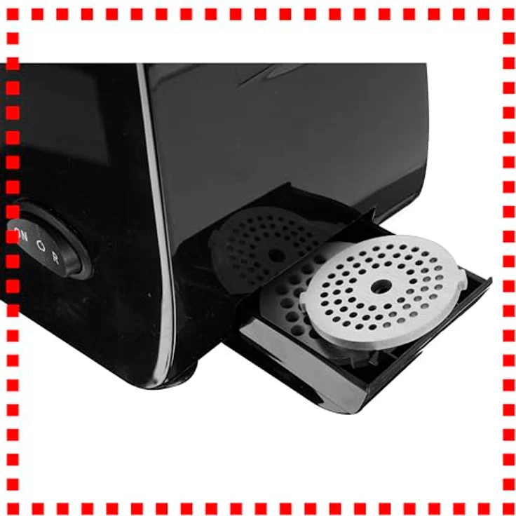 Emerio Fleischwolf MG-130207, 600 W elektrisch mit 3 Fleischeinsätzen und Wurststopfaufsatz – Bild 2