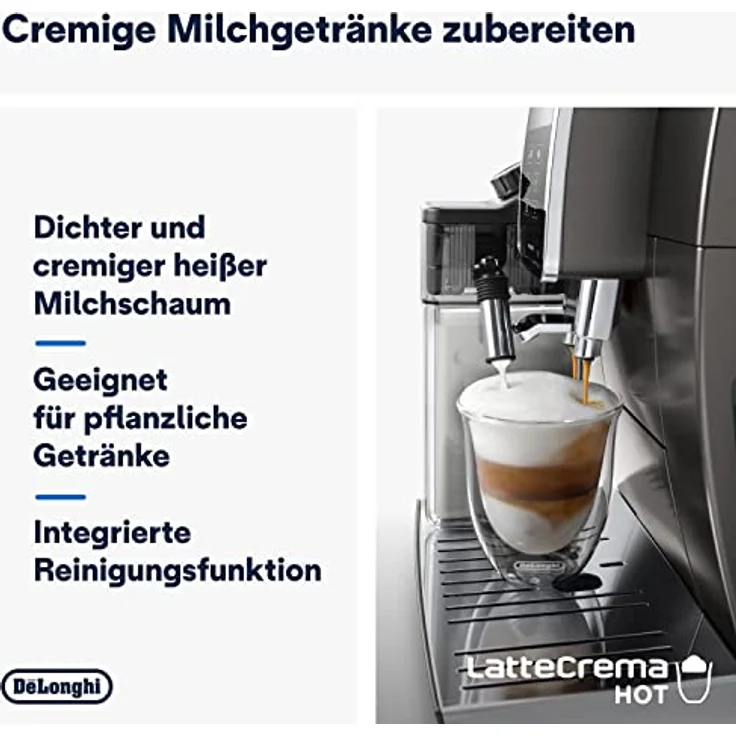 De'Longhi Dinamica Plus ECAM 376.95.T Kaffeevollautomat Titanium – Bild 4
