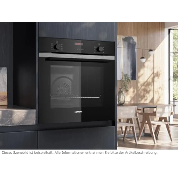 Siemens HB273ABS3 Pyrolyse Backofen Edelstahl, 5 Funktionen, Automatikprogramme und 3D Heißluft – Bild 5