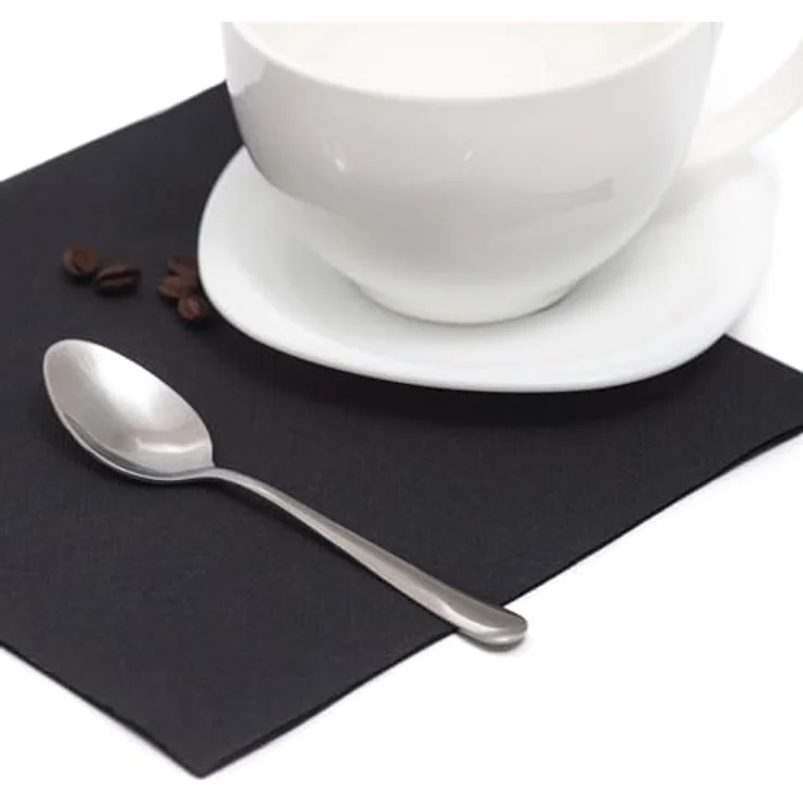 Papstar Servietten - Tissueservietten schwarz ''Royal Collection'' 40 x 40 cm, 1-4-Falz, ideal für Gastronomie, Haushalt oder Feste, #10452, 1 X 50er Pack – Bild 5