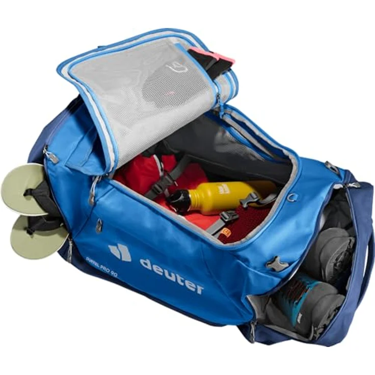 Deuter Duffel Pro 90, Weekender Reisetasche 80 cm, 100% Polyester, blau – Bild 9