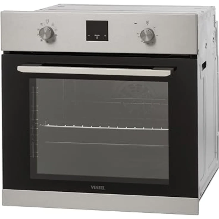 Vestel VEB9, Einbaubackofen mit Timer, autark, 9 Funktionen, 69 Liter, 2-fach Türverglasung, Edelstahlblende – Bild 5