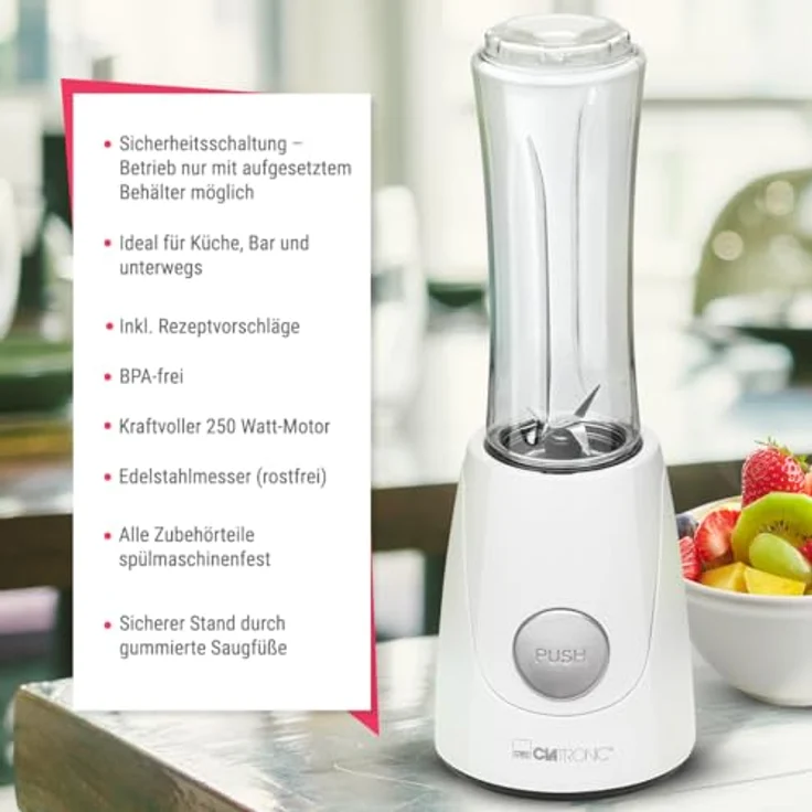 Clatronic SM 3593 Smoothie-Maker, weiss – Bild 4