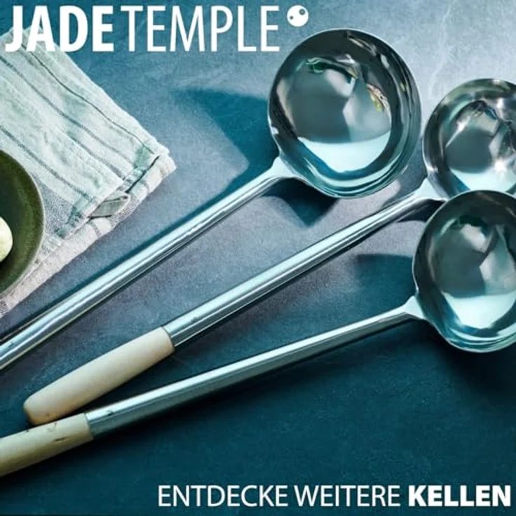 JADE TEMPLE 17062 Schöpfkelle für Wok, rund,silber 8 x 47 x 13 cm – Bild 7
