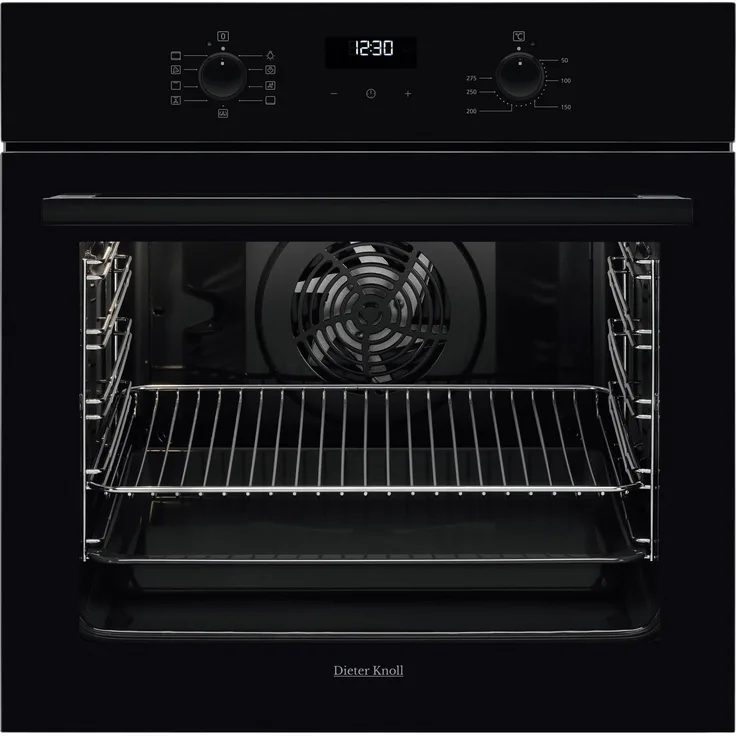 Mömax Einbaubackofen DKB65902BK, Schwarz, mit 8 Beheizungsarten und Touchbedienung