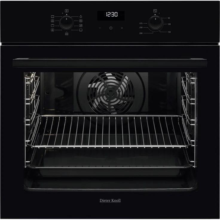 Mömax Einbaubackofen DKB65902BK, Schwarz, mit 8 Beheizungsarten und Touchbedienung