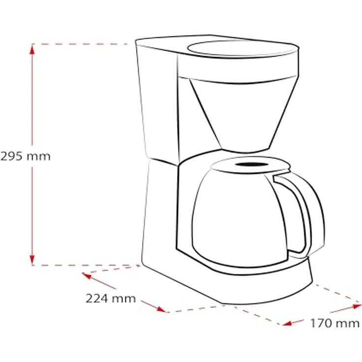 Melitta 1023-01 Easy Filter-Kaffeemaschine, Kunststoff, weiß – Bild 3
