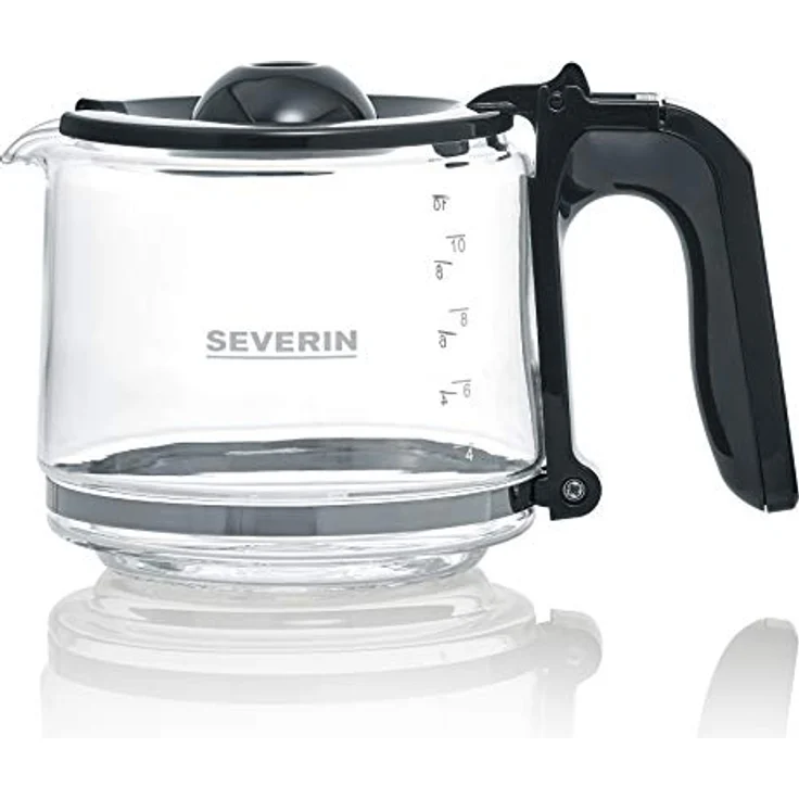 SEVERIN KA 4822 Type Kaffeemaschine (Für gemahlenen Filterkaffee, 10 Tassen, Inkl. Glaskanne) edelstahl-schwarz – Bild 10