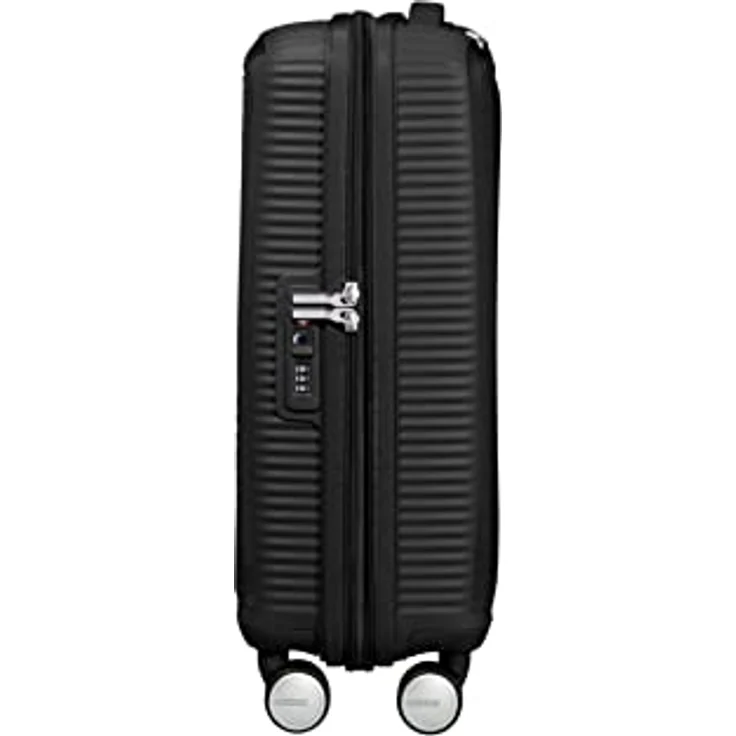 American Tourister Soundbox - Spinner S Erweiterbar Handgepäck, 55 cm, 41 L, Schwarz (Bass Black) – Bild 3