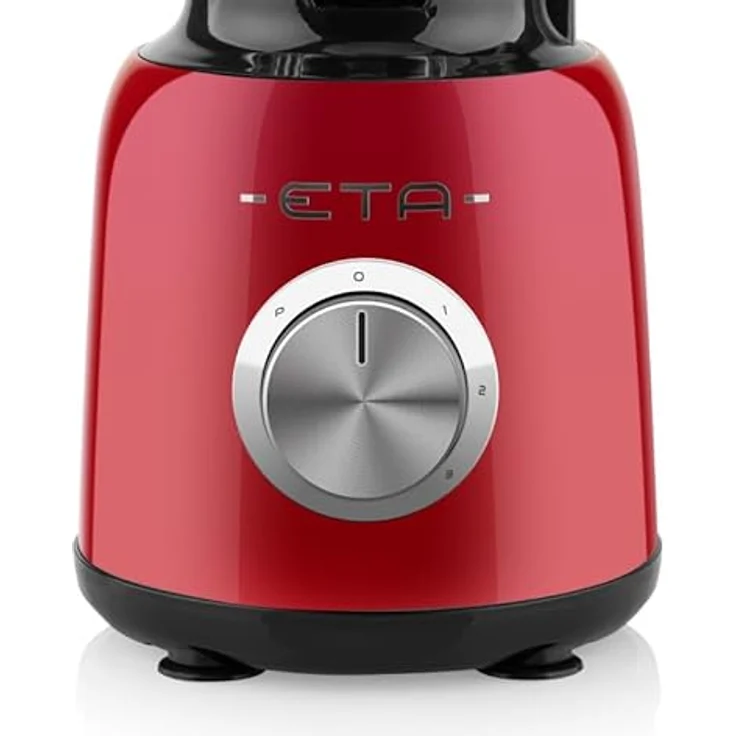 ETA Standmixer Storio I 1 200 Watt | 3 Geschwindigkeiten | 26.000 Umdrehungen/min | Pulsfunktion | 1,5 Liter Gla Behälter | BlendeX Messer | Rot – Bild 4