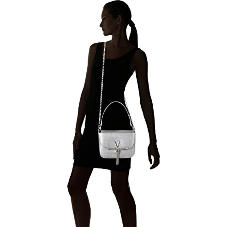 VALENTINO BAGS Umhängetasche Divina, maßgeschneiderte Schultertasche in Argento mit abnehmbarem Henkel und Schulterriemen – Bild 6