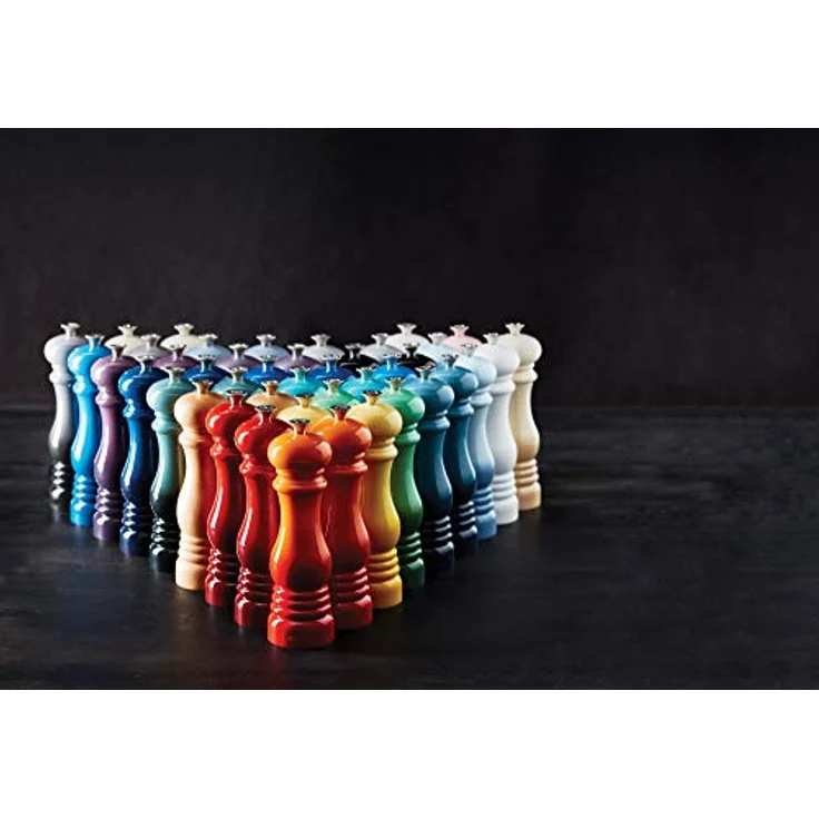 Le Creuset Pfeffermühle, ABS-Kunststoff, 6,2 x 6,2 x 20,8 cm, Keramik-Mahlwerk, Flint (Grau) – Bild 4