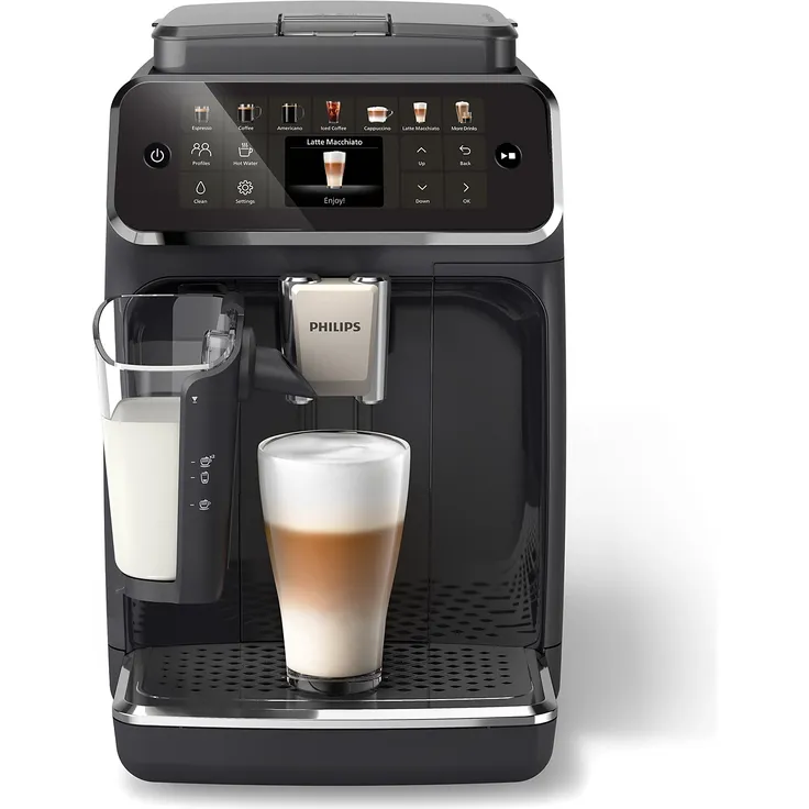 Philips EP4441/50, Kaffeevollautomat, Schwarz mit LatteGo Milchsystem und SilentBrew Technologie – Bild 3