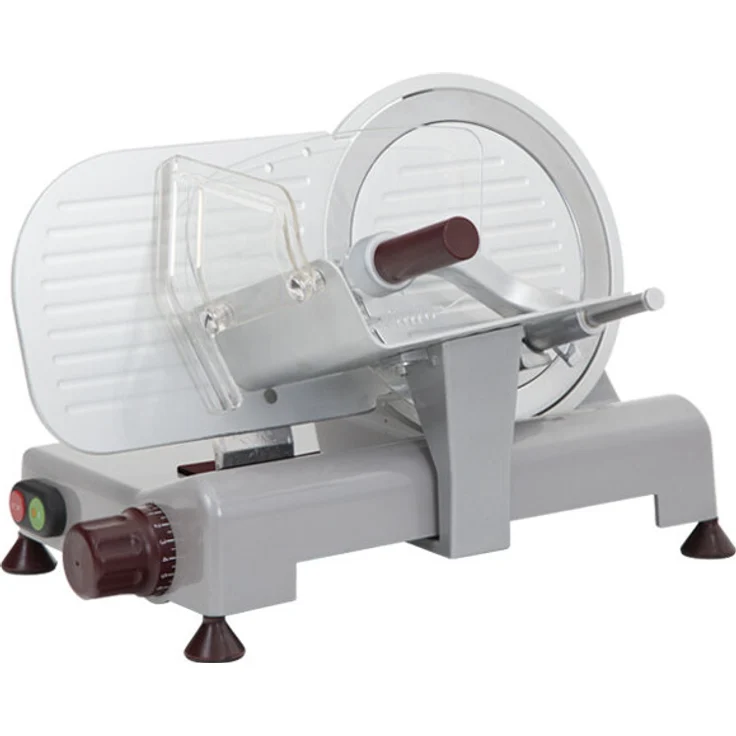 RGV Luxury Italia 22 GL-R, Elektrische Schneidemaschine mit 22 cm Aluminiumklinge, grau, 140W, maximaler Scheibendicke von 1,6 cm