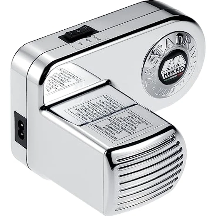 Marcato Pasta Drive 220V Motor für Nudelmaschine, silber, Zubehör für schnelle und einfache Befestigung mit Bajonettverschluss – Bild 1