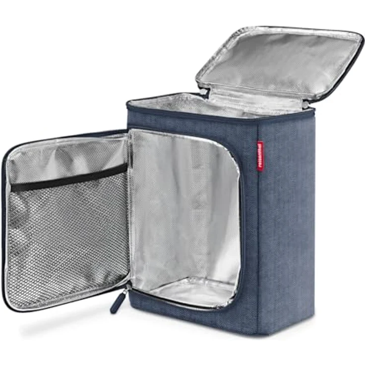 reisenthel Coolerbox Herringbone Dark Blue, 7 l, geräumig und optimal isoliert mit verstärkten Seitenwänden – Bild 3