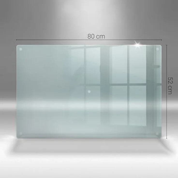 Tulup Tulup Glasschneidebrett XXL, 80x52cm, gehärtetes Glas, transparent, rutschfest und hygienisch, langlebig, multifunktional – Bild 5