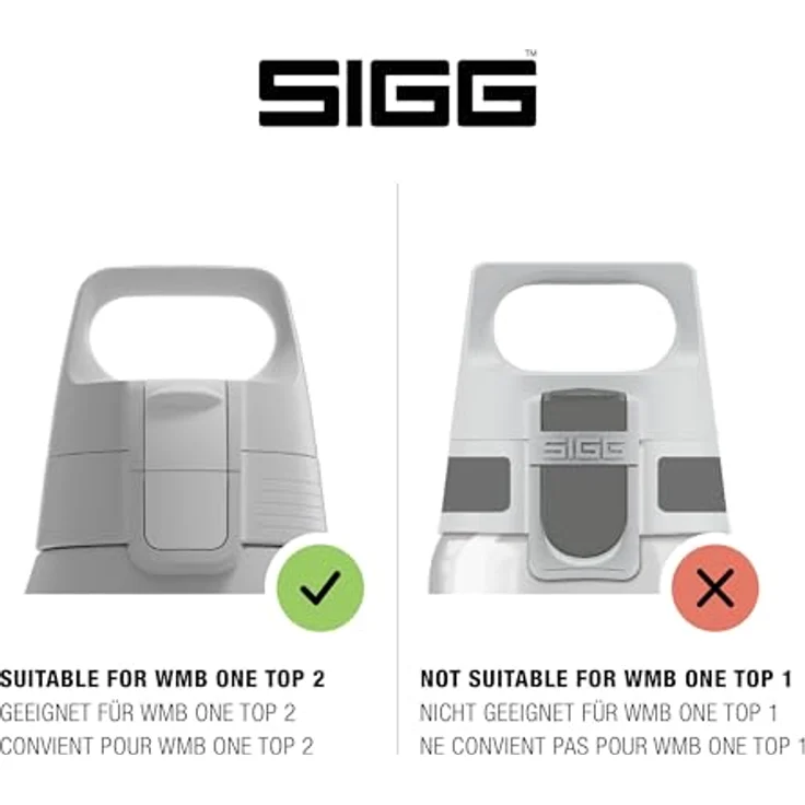 Sigg Flaschenverschluss WMB ONE, Ersatzdichtung im 2er Set aus Polypropylen, spülmaschinengeeignet, auslaufsicher – Bild 2