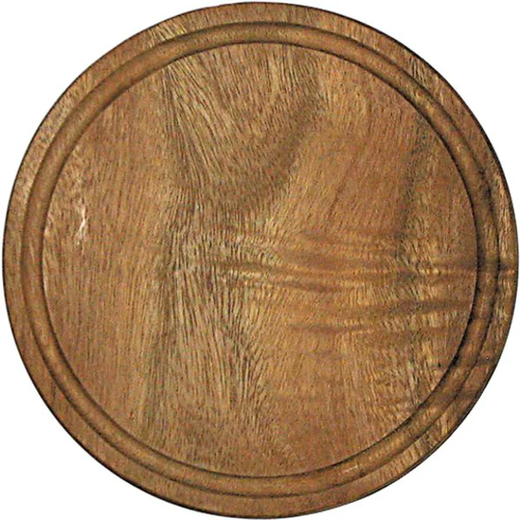 KESPER Schneidbrett mit Saftrille, 250 mm Durchmesser, 15 mm Höhe aus Holz – Bild 1