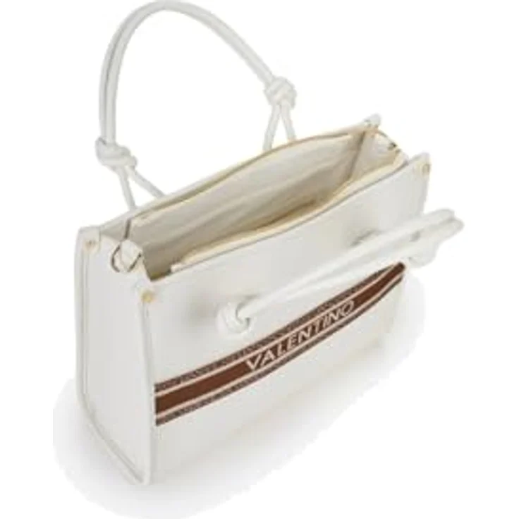 Valentino Aella Handtasche, 32 cm, weiß, aus 100% Polyurethan, Henkeltasche – Bild 4
