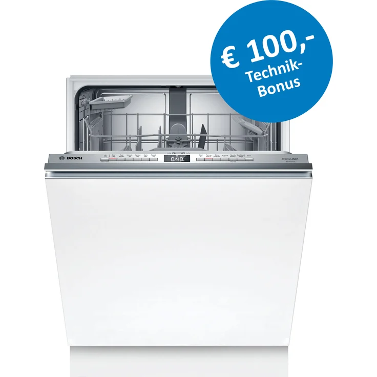 Bosch Exclusiv SBV4EBX03D, Vollintegrierter Geschirrspüler, 60 cm, Energieeffizienzklasse A, XXL