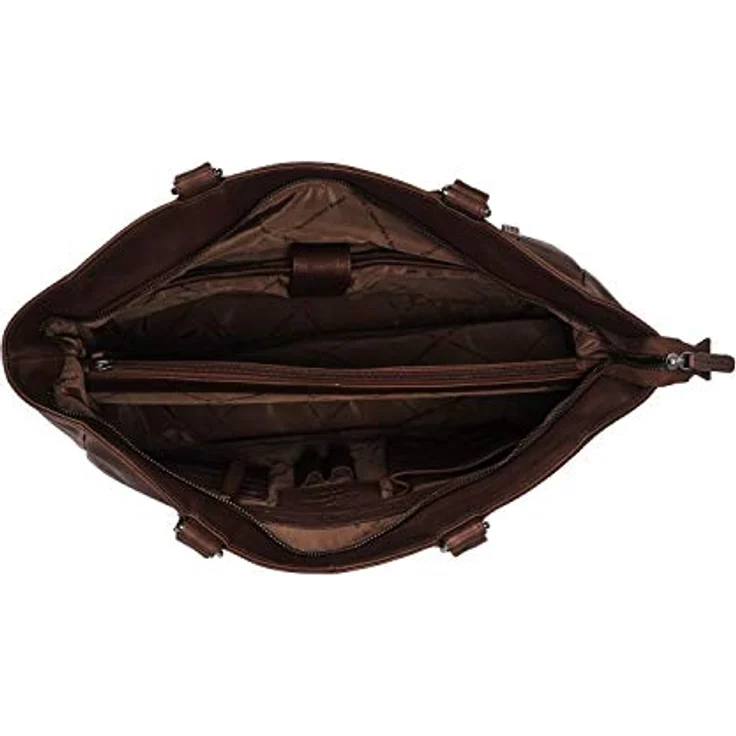 The Chesterfield Brand Berlin Shopper, Laptoptasche und Einkaufstasche aus braunem Leder, Modell C38.0160 – Bild 2
