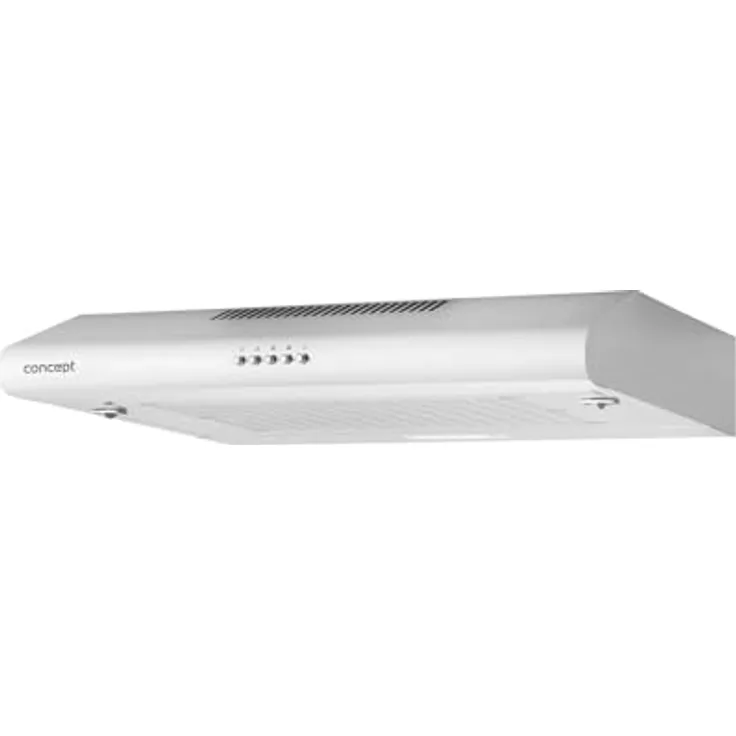 Concept OPP1360wh Weiße Unterbau-Dunstabzugshaube 60cm mit 200 m3/h Luftabsaugung