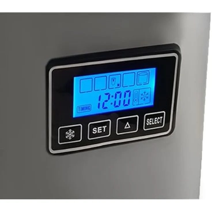 Ruhhy Eismaschine Eiswürfelmaschine mit variabler Würfelgröße - 120 W Leistung, 2,2l, Edelstahl – Bild 5