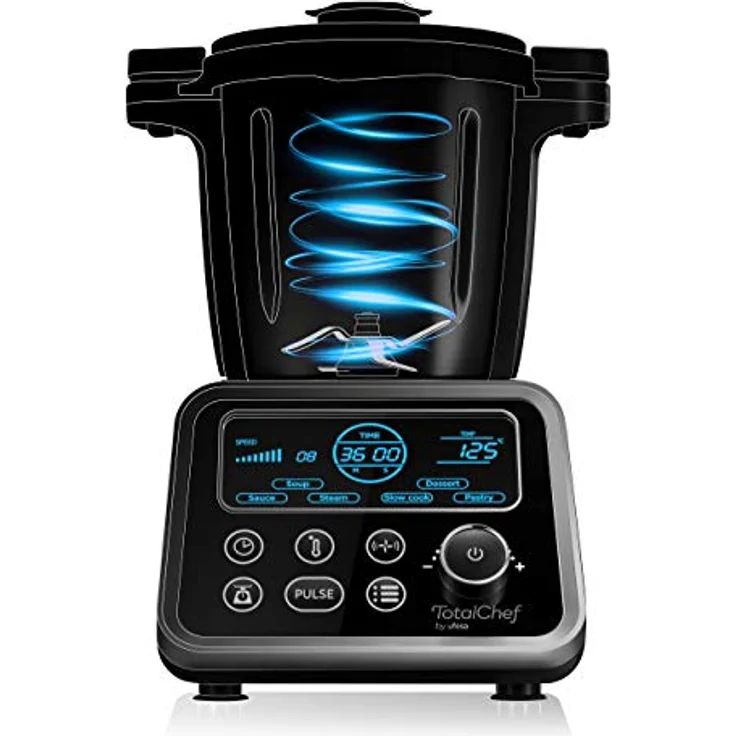 Ufesa Totalchef RK5 Küchenmaschine mit Kochen, verschiedene Programme zum Kochen, 1700 W Leistung, LCD-Display, Karaffe mit 3,5 l Fassungsvermögen, Rezeptbuch und Handbuch in Italienisch, BPA-frei – Bild 4