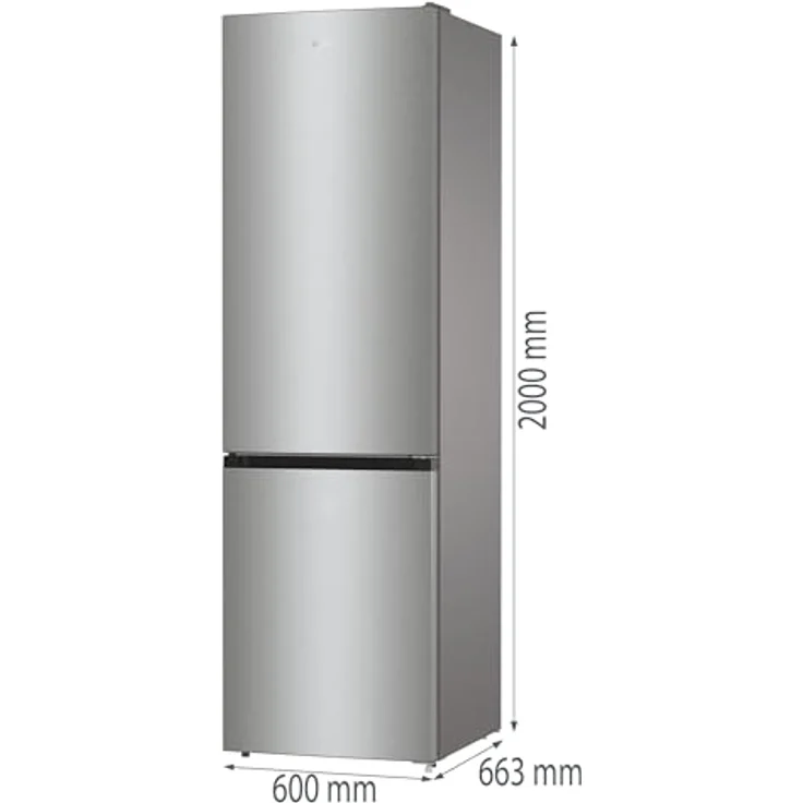 Gorenje NRC620BSXL4 742488 Kühl-Gefrierkombination, freistehend, inoxfarben, Energieklasse B – Bild 3