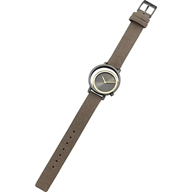 Danish Design Damen-Uhr Analog Quarz One Size Anthrazit 32020129 mit Durchmesser 3,2 cm – Bild 4