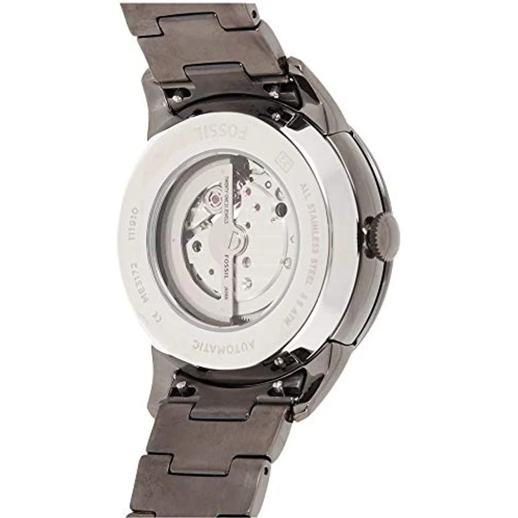Fossil Herrenuhr Townsman Auto, Automatikwerk, 44mm SmokeEdelstahlgehäuse mit Edelstahlarmband, ME3172 – Bild 2